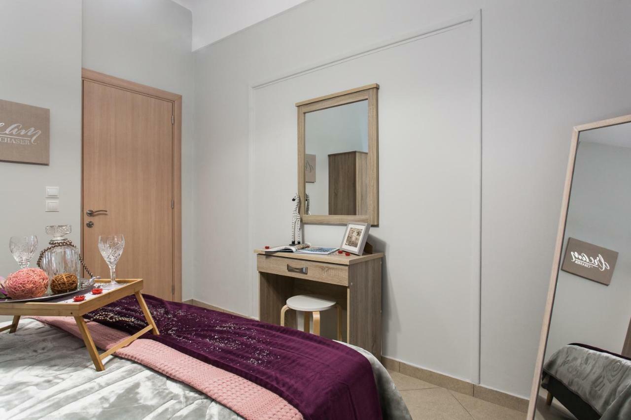 Safe, Central, Smart Double Rooms In Apartment, Next Metro Station Walk To Acropolis Athene Buitenkant foto